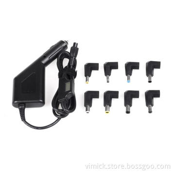 65W Universal Car Chargers with LED Indicator 8 DC Tips